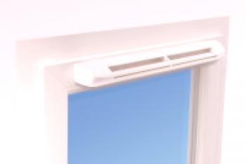 Okenní ventilátor na plastová okna