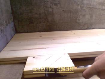 Pokládka podlahy s roštovou deskou - na lagech zhotovujeme dřevěnou podlahu